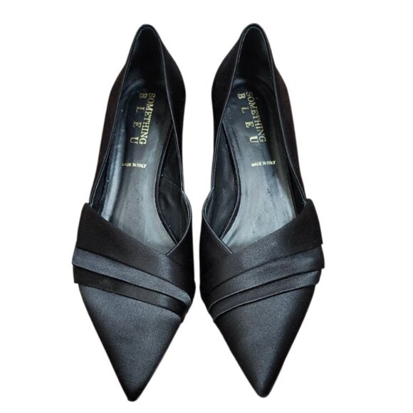 Something Bleu Brenna Kitten Heel HANDCRAFTED IN ITALY BY ARTISAN SHOEMAKERS - Picture 4 of 15